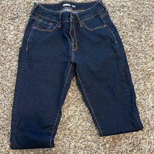 Old Navy Rockstar Super Skinny, size 0, dark blue